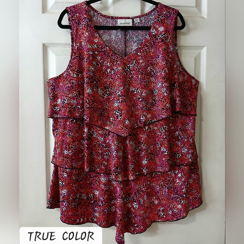 Sleeveless Layered Flowy Blouse